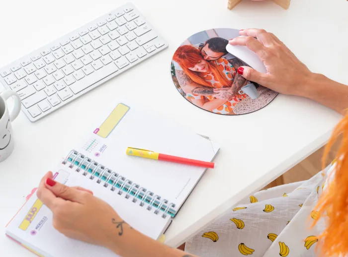 Alfombrilla de ratón redonda