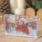 Bloque de metacrilato relleno con nieve