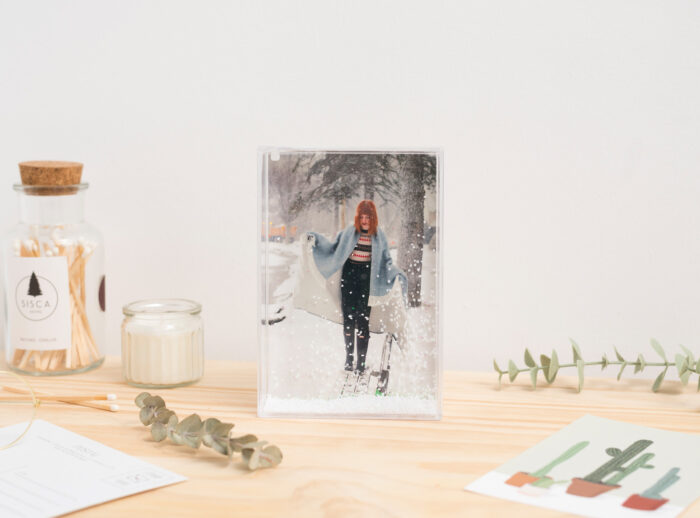 bloque-de-nieve Bloque mágico de metacrilato con el interior de nieve