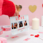 Bloque de metacritalo de 10x15 cm con diseños de enamorados