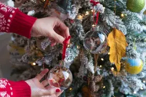 Bola personalizada con fotos para árbol de Navidad