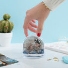 Bola de nieve personalizada con una o dos fotos