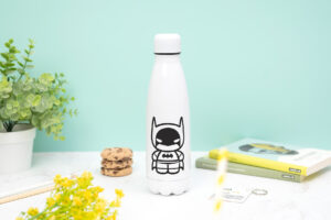 Botella para papá 2 Botella térmica personalizada para papá con la frase “Papá, mi héroe favorito” y su nombre.