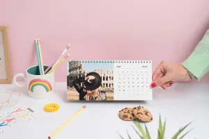 Calendario de mesa Clásico en formato horizontal