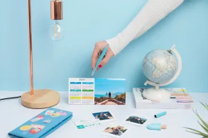 Calendario de mesa sencillo. Pack de 2 unidades iguales