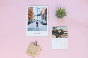 Calendario de pared clásico en tamaño A3 y A4