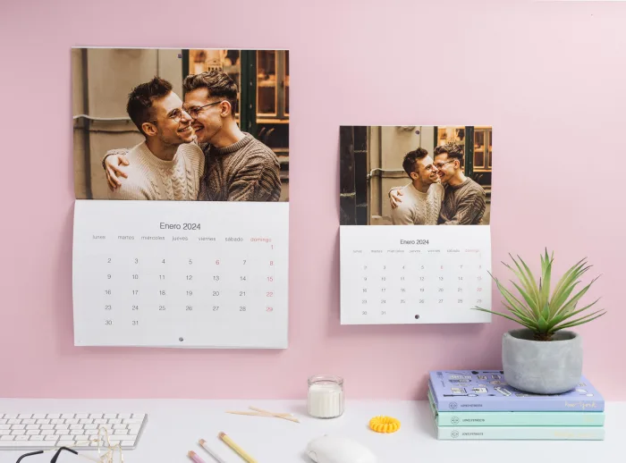 Calendario de pared Slim en tamaños A4 y A5