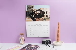 Calendario de pared Slim en tamaño A5