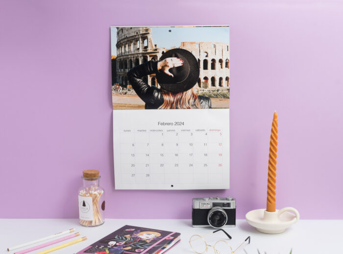 Calendario de pared Slim en tamaño A5