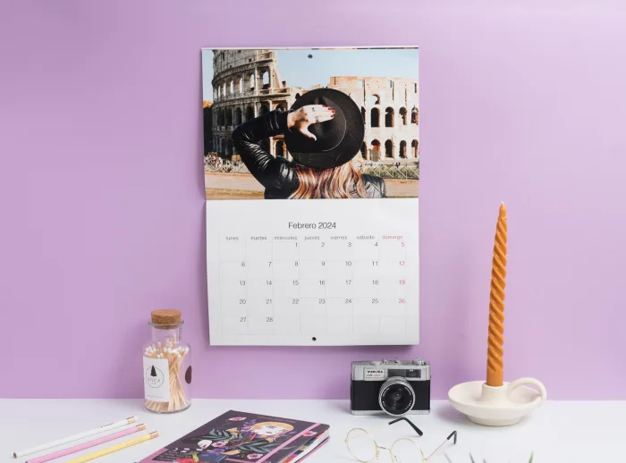 Calendario de pared Slim en tamaño A5