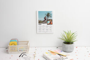 Calendario póster pequeño tamaño 15x20 cm