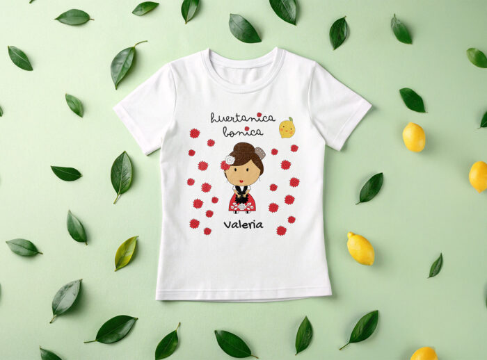 camiseta niña huertanica