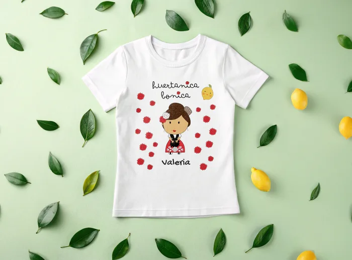 camiseta niña huertanica