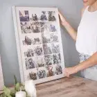 Collage Instagram 40x56 cm. con marco plata