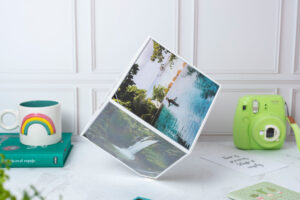 Cubo de fotos giratorio