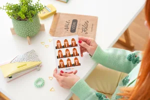 Lote de 9 fotos tamaño carnet para DNI o Pasaporte