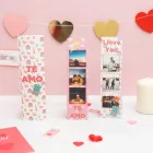 Tiras de imán fotomatón con diseño de enamorados