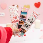 Tiras de imán fotomatón con diseño de enamorados