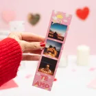 Tiras de imán fotomatón con diseño de enamorados