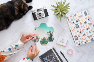 Puzzle imanes hexagonales