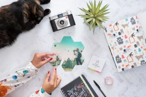 Puzzle imanes hexagonales