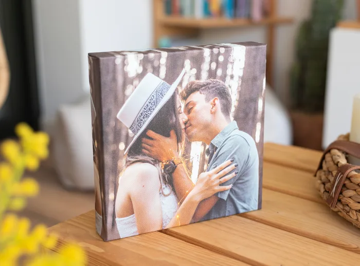 Lienzo de mesa 20x20 cm.