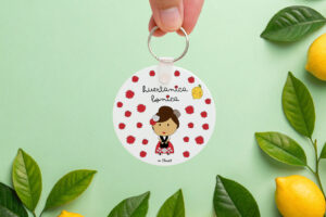 Llavero huertanica redondo