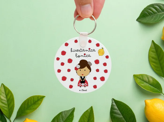 Llavero huertanica redondo