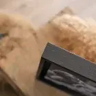 Marco flotante 20x20 cm. negro