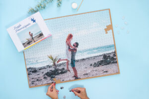 Puzzle personalizado con tu foto de 1000 piezas tamaño 68x48 cm.