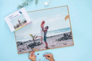 Puzzle personalizado con tu foto de 1000 piezas tamaño 68x48 cm.