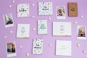 Fotografías en formato retro con diferentes cajas