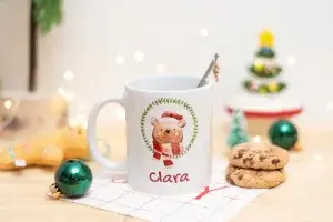 Taza Navideña de cerámica
