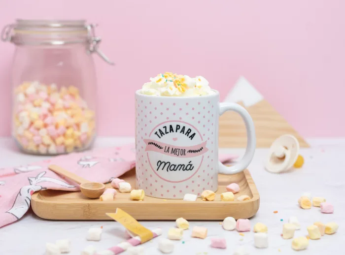 Tazar personalizada para la mejor mamá del mundo con frase y foto