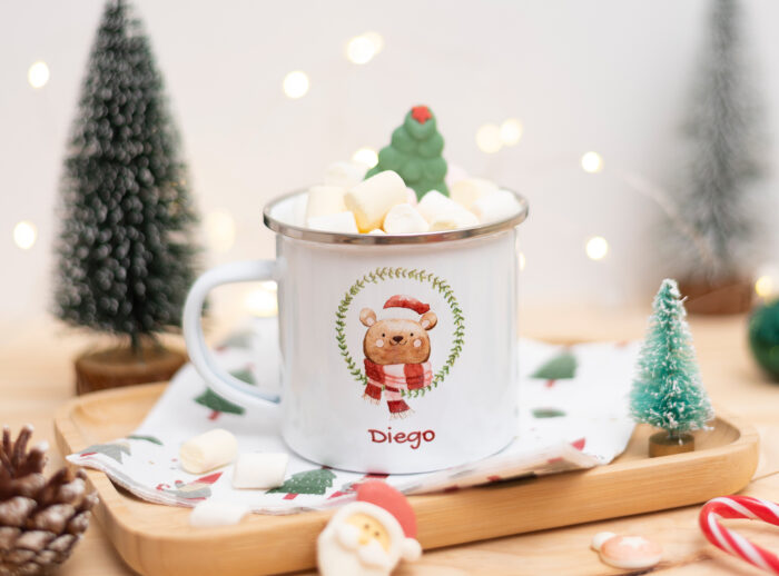 taza metalica navidad 1