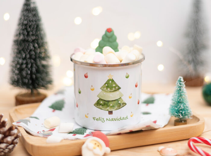 taza metalica navidad 3