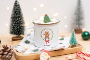 Taza Navideña metálica